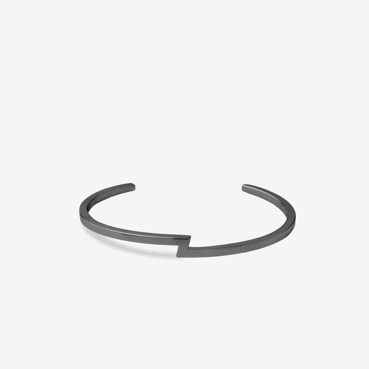 Gender Neutral Sterling Silver Lightning Bolt Bracelet