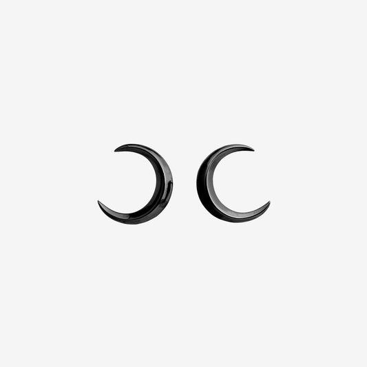 Gender Neutral Sterling Silver Small Crescent Moon Earrings