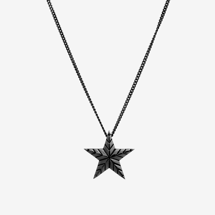 Gender Neutral Sterling Silver Star Necklace